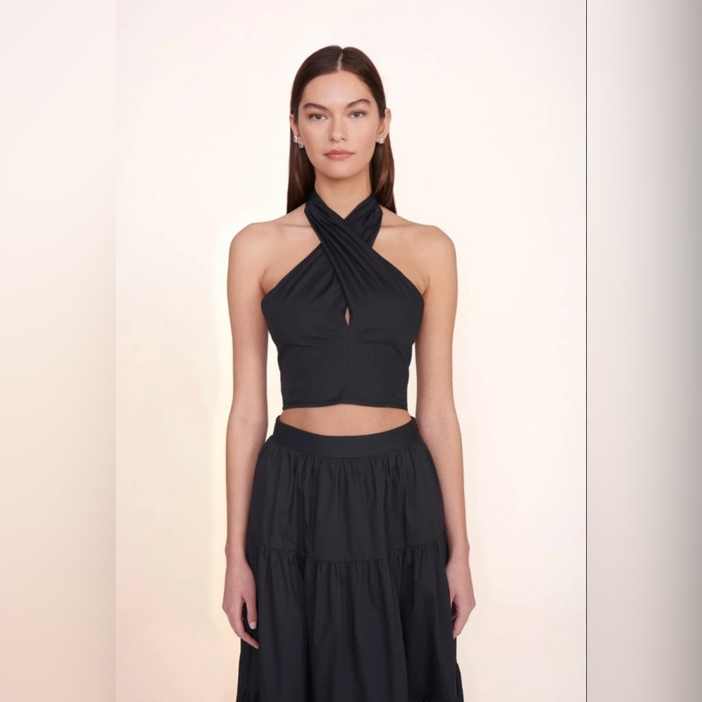 STAUD Kai Crisscross Halter Top NWT Size 00